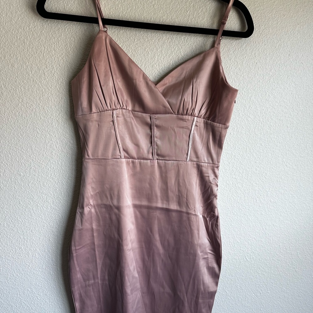 Elegant Pink Mini Dress